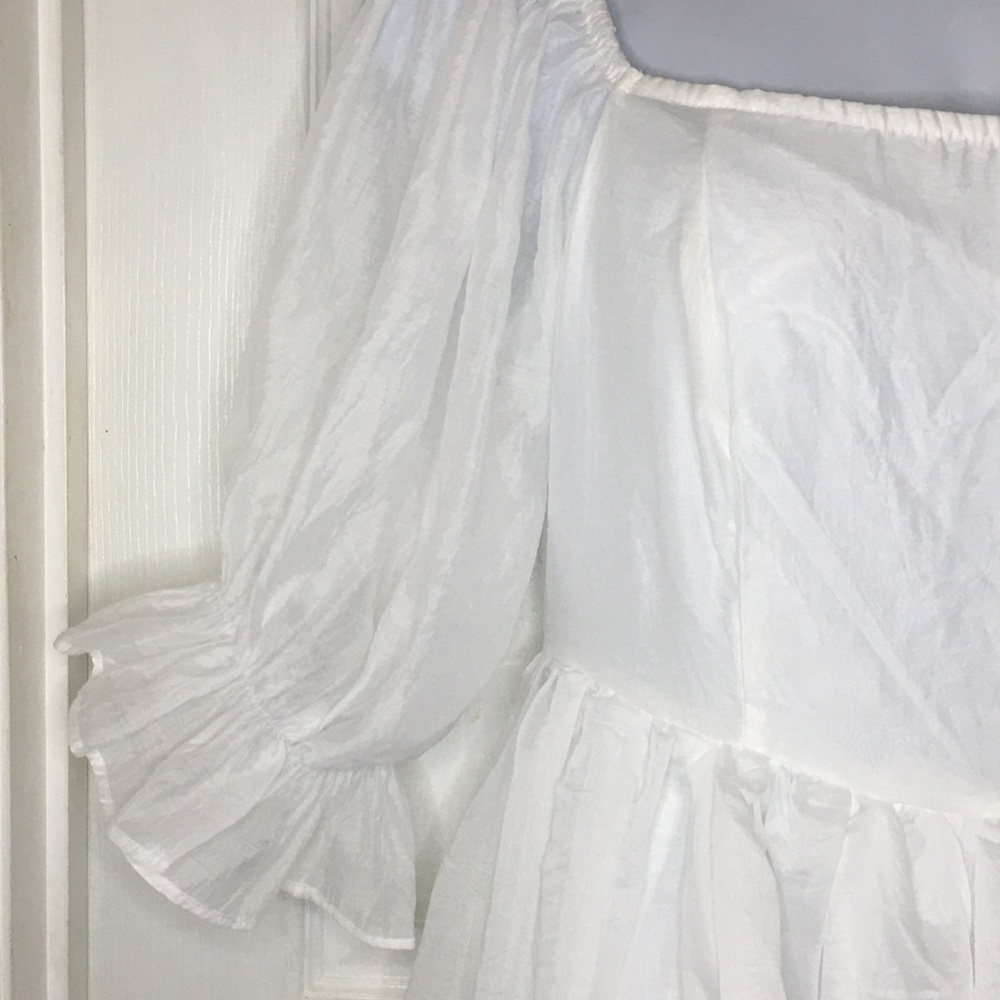 White SHEIN CURVE Dress - Picture 4 of 7